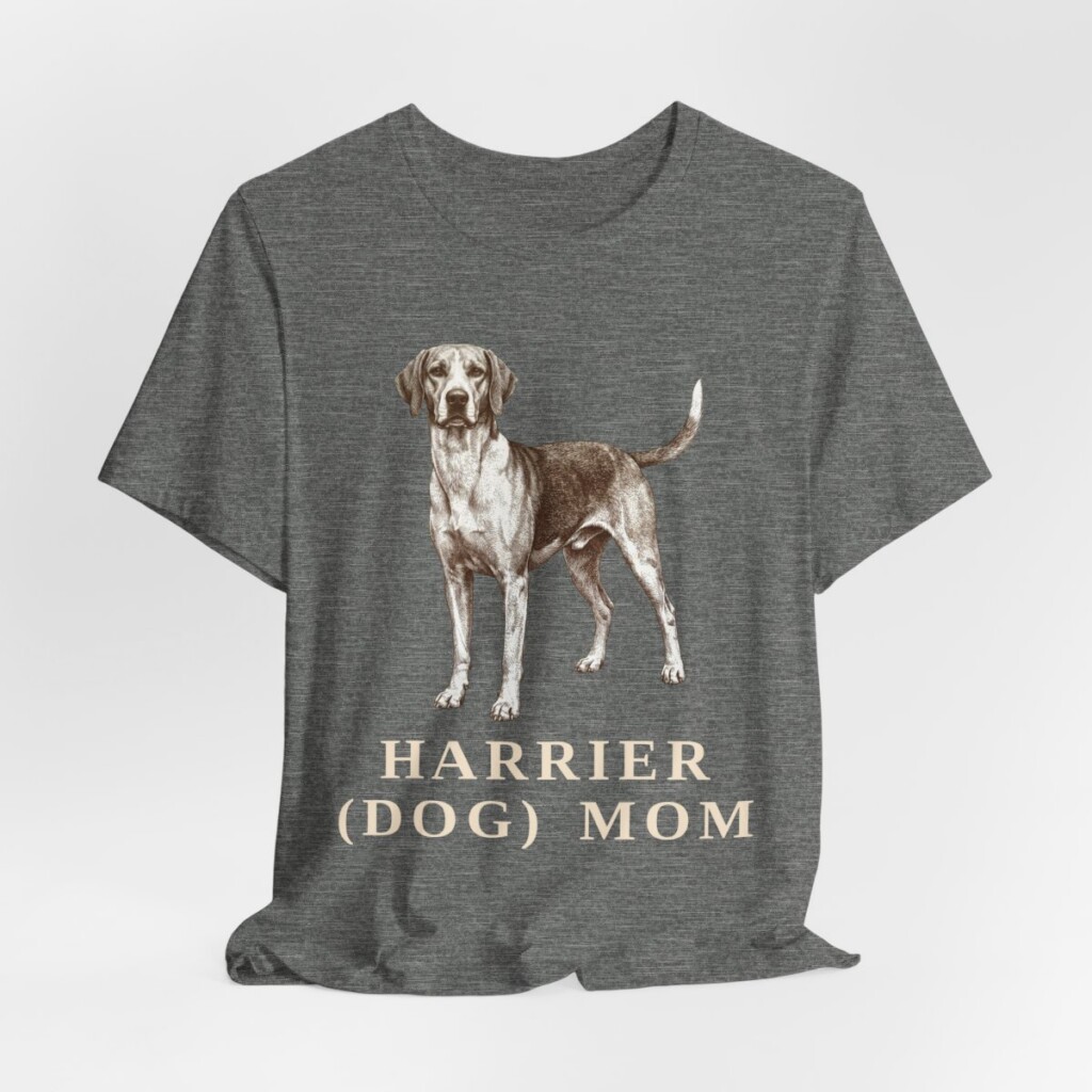 Harrier Dog Mom Shirt, Vintage Dog Sketch Tee, Dog Mom Gift