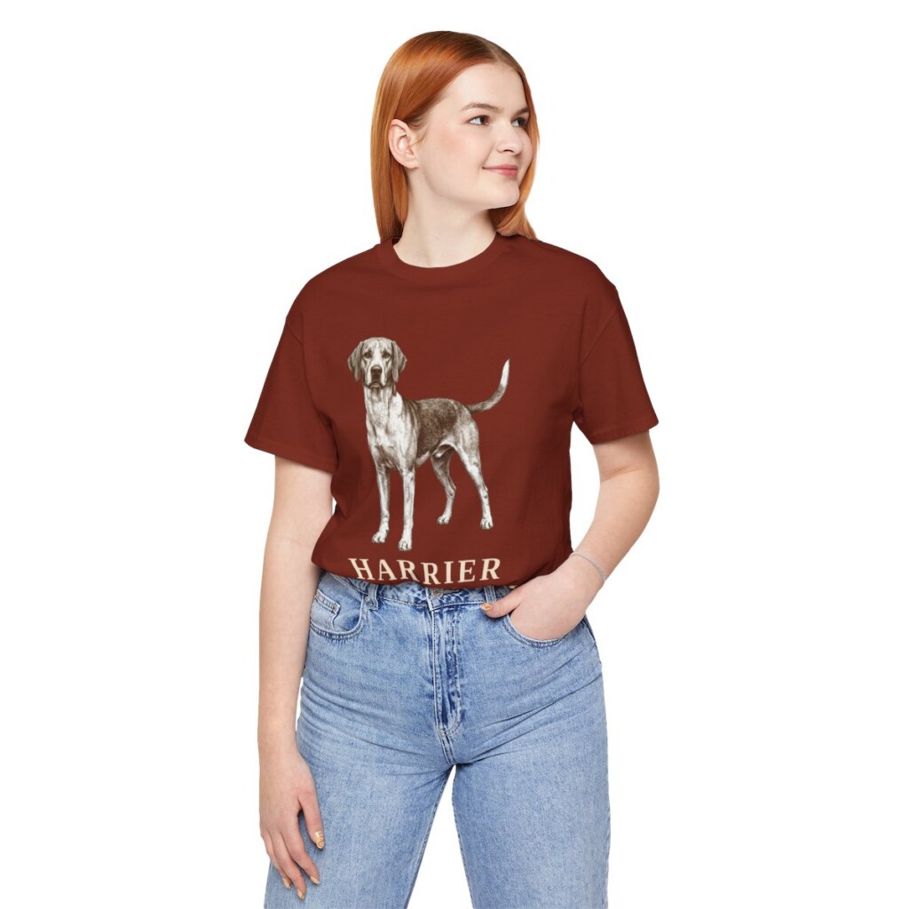 Harrier Dog Mom Shirt, Vintage Dog Sketch Tee, Dog Mom Gift