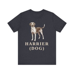 Harrier Dog Shirt, Vintage Dog Sketch Tee, Dog Lover Gift