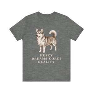 Horgi Humor Shirt, Vintage Dog Sketch Tee, Dog Humor Gift
