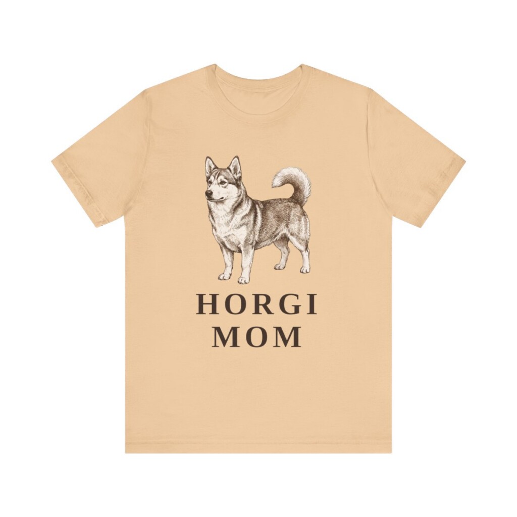 Horgi Mom Shirt, Vintage Dog Sketch Tee, Dog Mom Gift