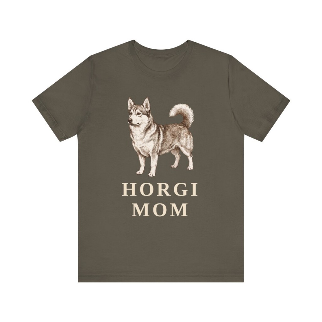 Horgi Mom Shirt, Vintage Dog Sketch Tee, Dog Mom Gift