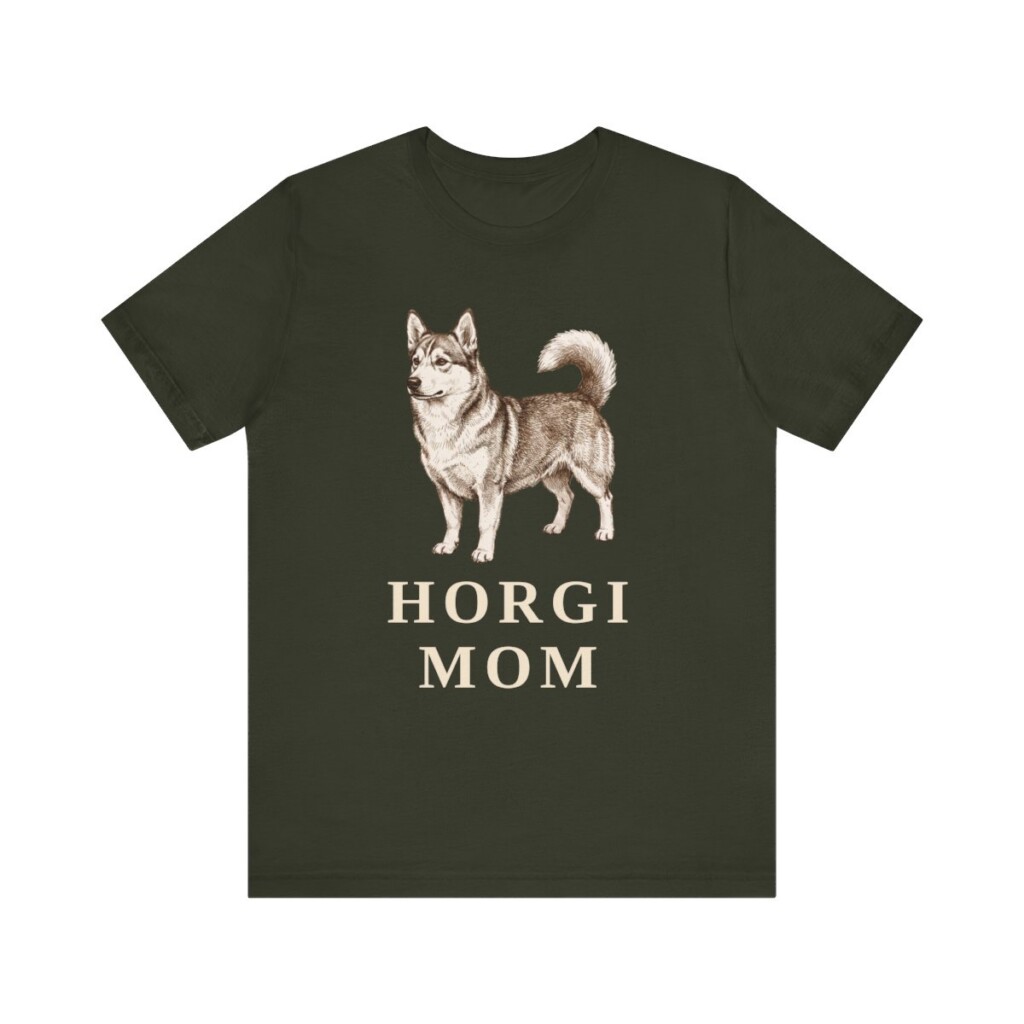 Horgi Mom Shirt, Vintage Dog Sketch Tee, Dog Mom Gift