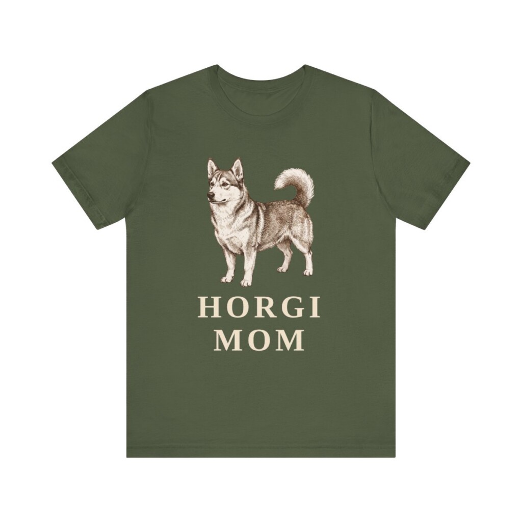 Horgi Mom Shirt, Vintage Dog Sketch Tee, Dog Mom Gift