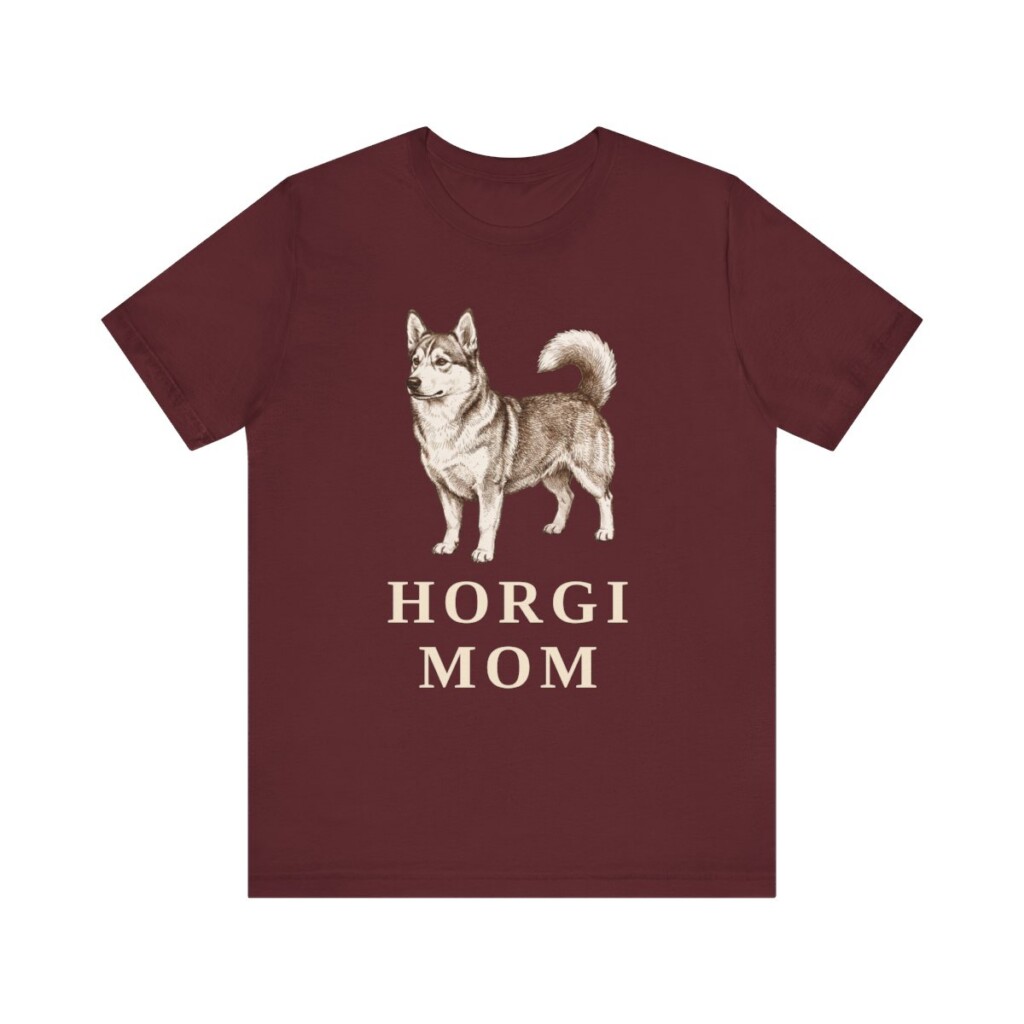 Horgi Mom Shirt, Vintage Dog Sketch Tee, Dog Mom Gift