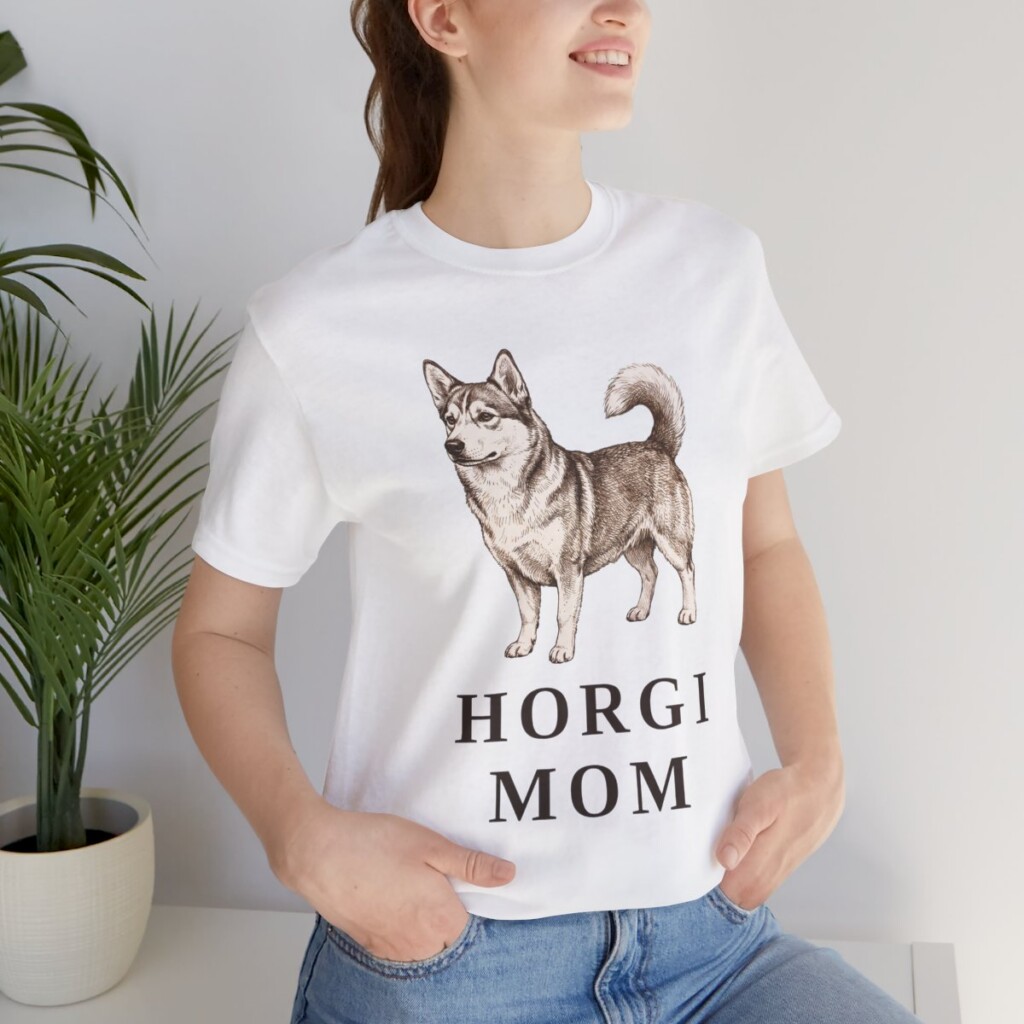 Horgi Mom Shirt, Vintage Dog Sketch Tee, Dog Mom Gift