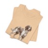Irish Red and White Setter Dad Shirt, Vintage Dog Sketch Tee, Dog Dad Gift