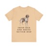 Irish Red and White Setter Dad Shirt, Vintage Dog Sketch Tee, Dog Dad Gift