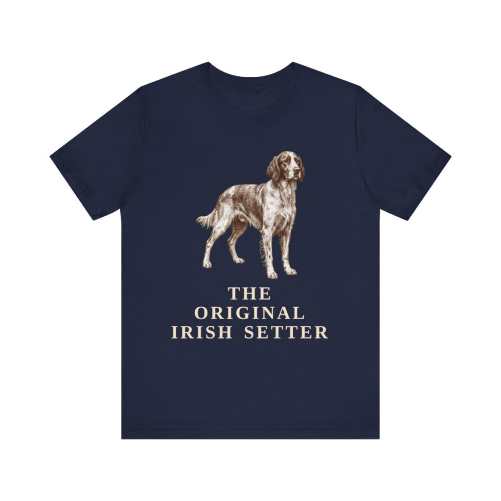 Irish Red and White Setter Humor Shirt, Vintage Dog Sketch Tee, Dog Humor Gift Irish Red and White Setter Humor Shirt, Vintage Dog Sketch Tee, Dog Humor Gift