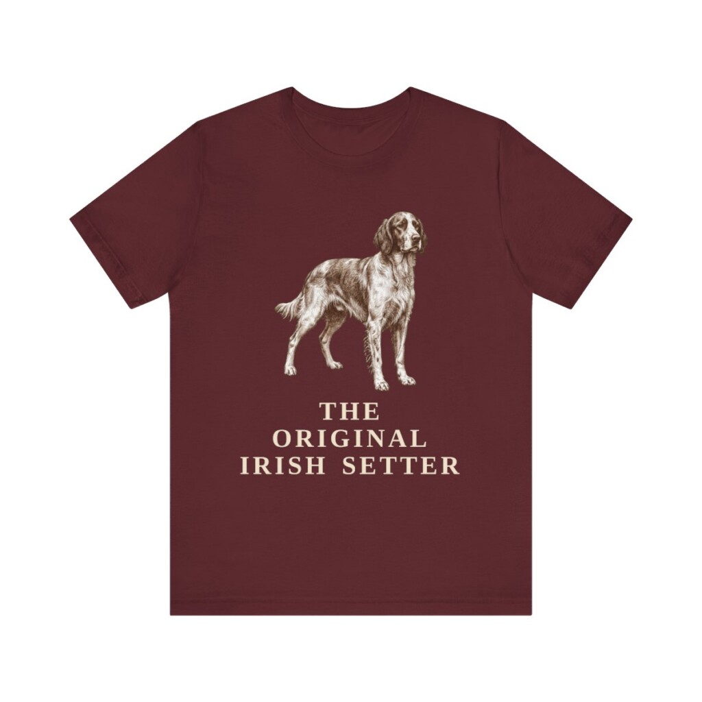 Irish Red and White Setter Humor Shirt, Vintage Dog Sketch Tee, Dog Humor Gift Irish Red and White Setter Humor Shirt, Vintage Dog Sketch Tee, Dog Humor Gift