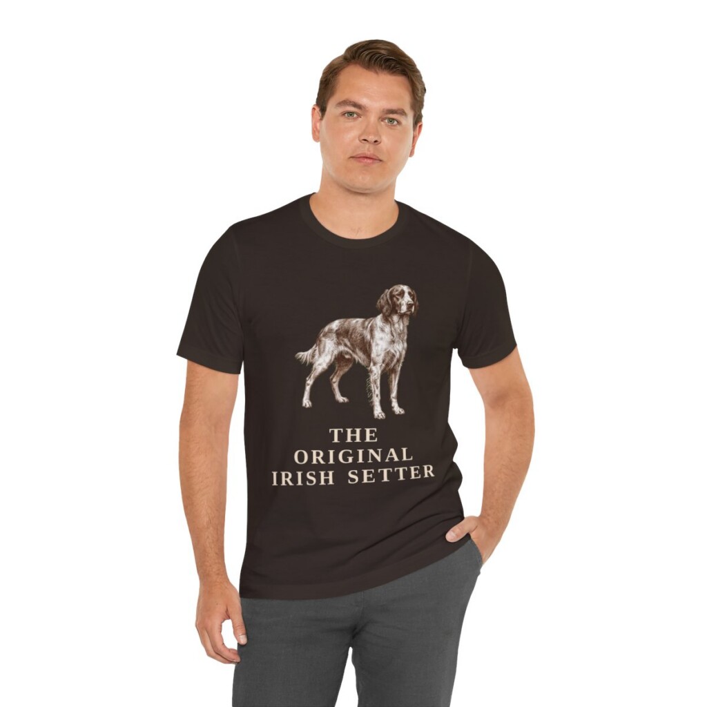 Irish Red and White Setter Humor Shirt, Vintage Dog Sketch Tee, Dog Humor Gift Irish Red and White Setter Humor Shirt, Vintage Dog Sketch Tee, Dog Humor Gift