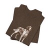 Irish Red and White Setter Latin Shirt, Vintage Dog Sketch Tee, Dog Latin Gift