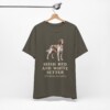 Irish Red and White Setter Latin Shirt, Vintage Dog Sketch Tee, Dog Latin Gift