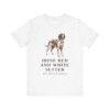 Irish Red and White Setter Latin Shirt, Vintage Dog Sketch Tee, Dog Latin Gift