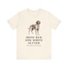 Irish Red and White Setter Latin Shirt, Vintage Dog Sketch Tee, Dog Latin Gift