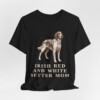 Irish Red and White Setter Mom Shirt, Vintage Dog Sketch Tee, Dog Mom Gift