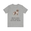 Irish Red and White Setter Mom Shirt, Vintage Dog Sketch Tee, Dog Mom Gift