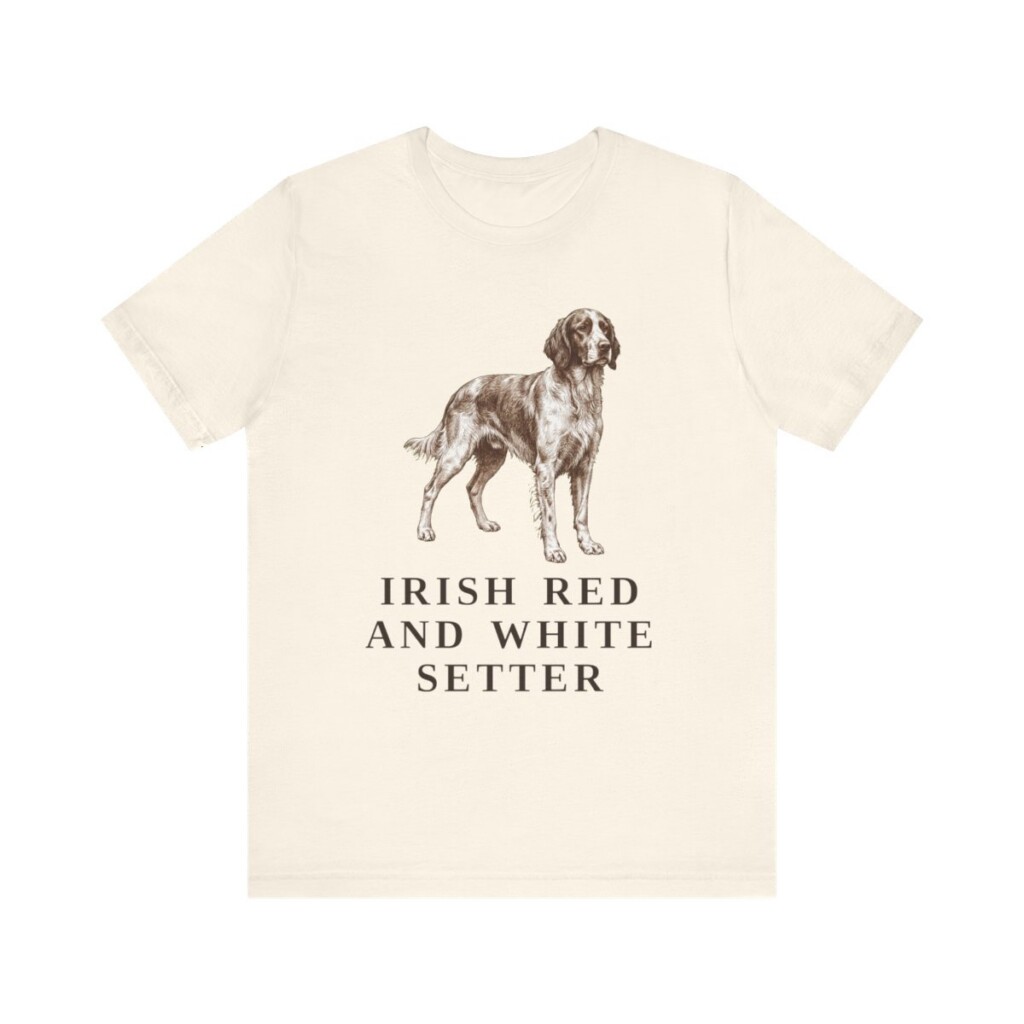 Irish Red and White Setter Shirt, Vintage Dog Sketch Tee, Dog Lover Gift Irish Red and White Setter Shirt, Vintage Dog Sketch Tee, Dog Lover Gift