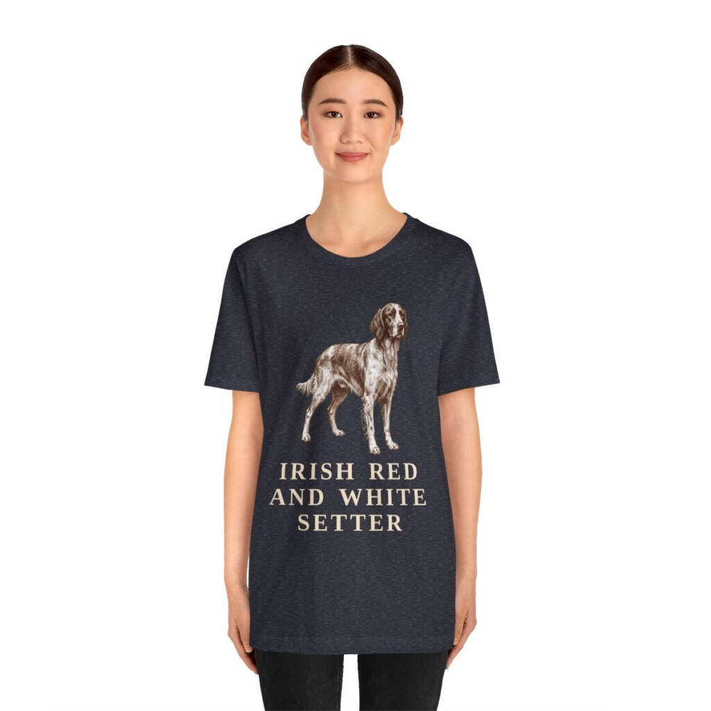 Irish Red and White Setter Shirt, Vintage Dog Sketch Tee, Dog Lover Gift Irish Red and White Setter Shirt, Vintage Dog Sketch Tee, Dog Lover Gift