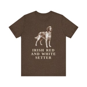 Irish Red and White Setter Shirt, Vintage Dog Sketch Tee, Dog Lover Gift