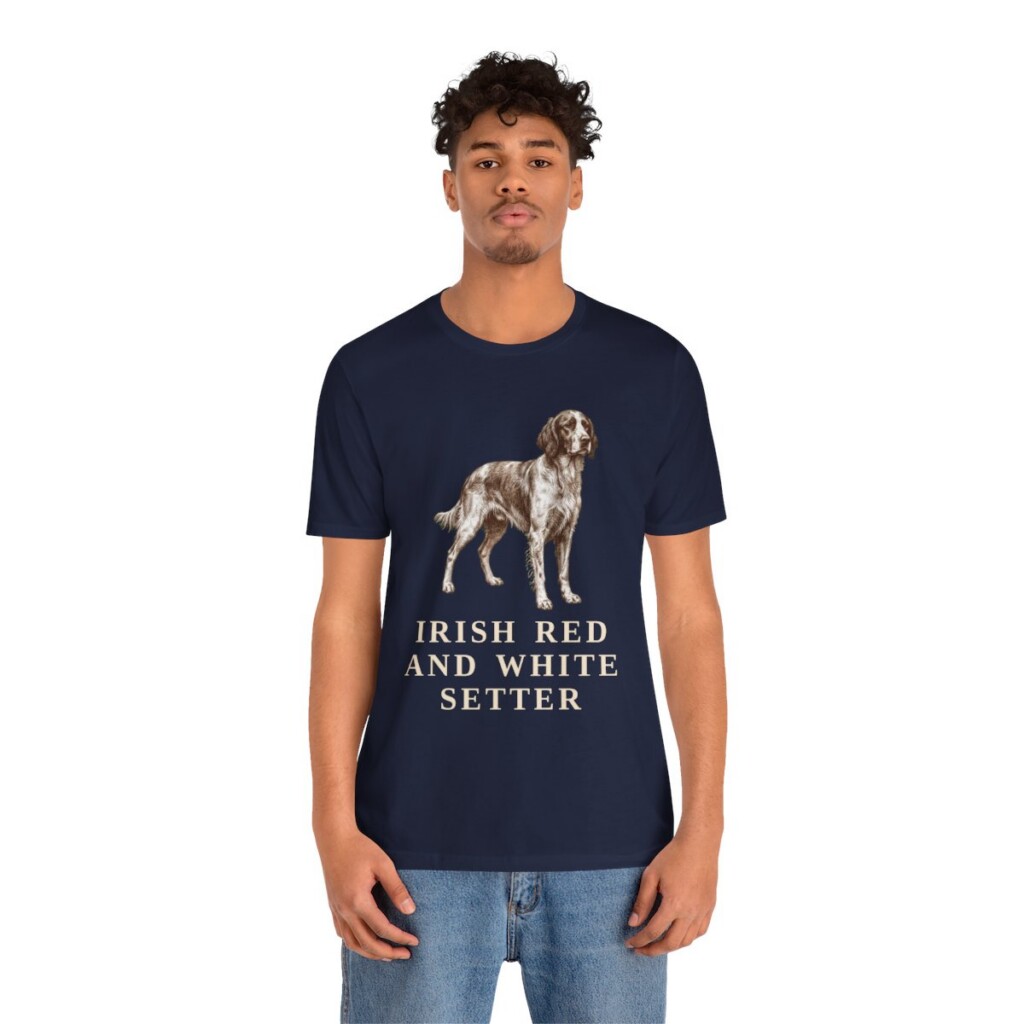 Irish Red and White Setter Shirt, Vintage Dog Sketch Tee, Dog Lover Gift Irish Red and White Setter Shirt, Vintage Dog Sketch Tee, Dog Lover Gift