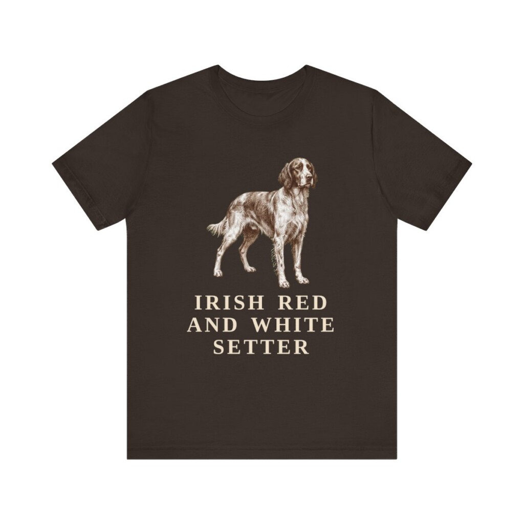Irish Red and White Setter Shirt, Vintage Dog Sketch Tee, Dog Lover Gift Irish Red and White Setter Shirt, Vintage Dog Sketch Tee, Dog Lover Gift