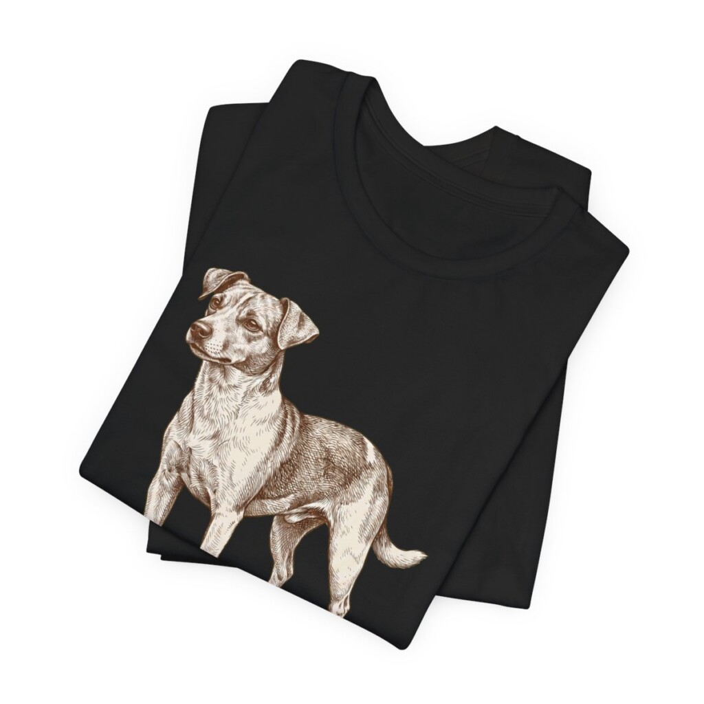Jackabee Dad Shirt, Vintage Dog Sketch Tee, Dog Dad Gift