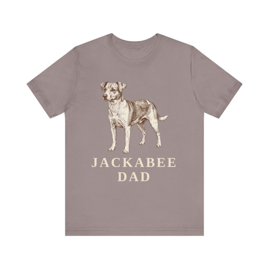 Jackabee Dad Shirt, Vintage Dog Sketch Tee, Dog Dad Gift