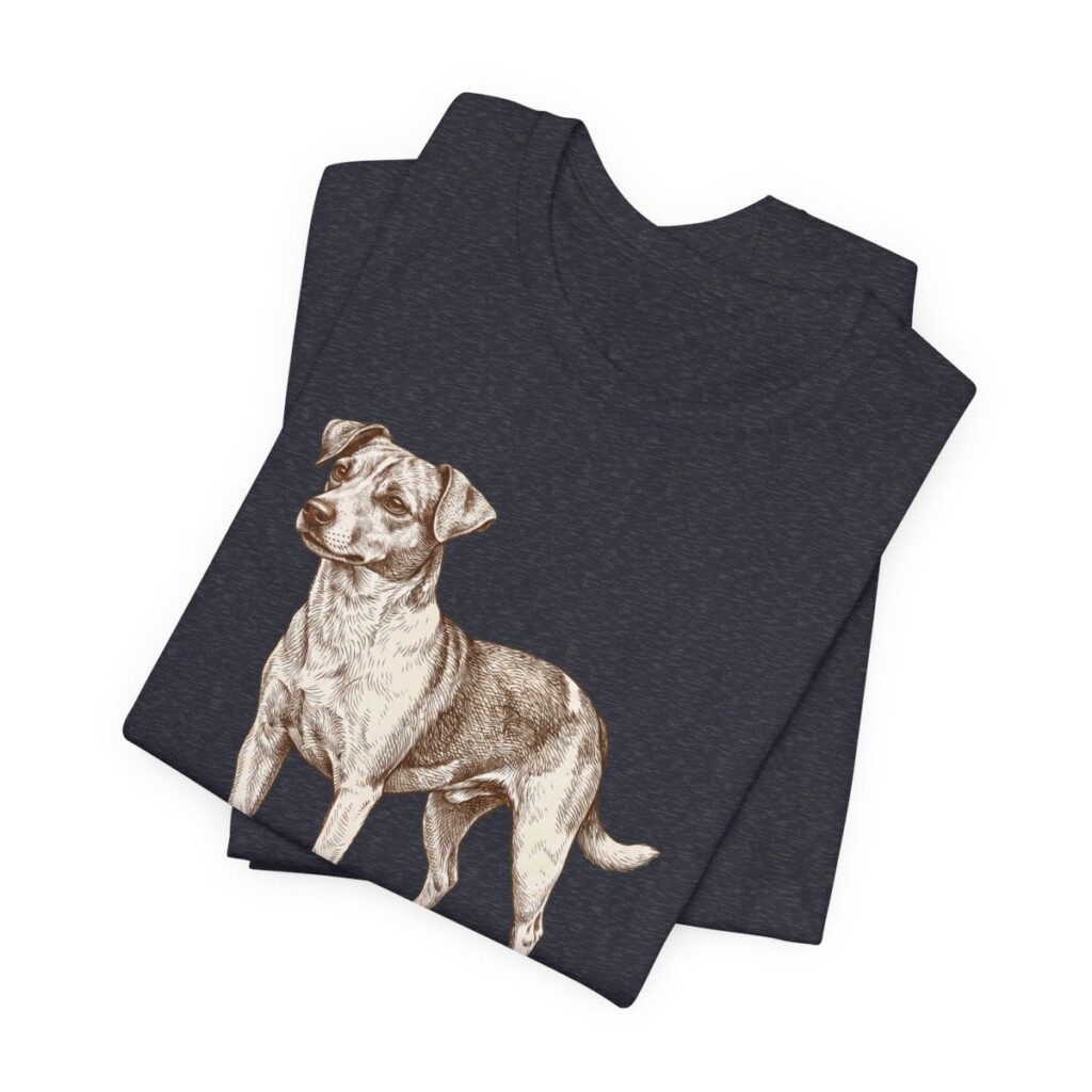 Jackabee Humor Shirt, Vintage Dog Sketch Tee, Dog Humor Gift