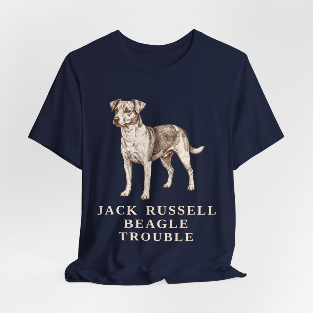 Jackabee Humor Shirt, Vintage Dog Sketch Tee, Dog Humor Gift