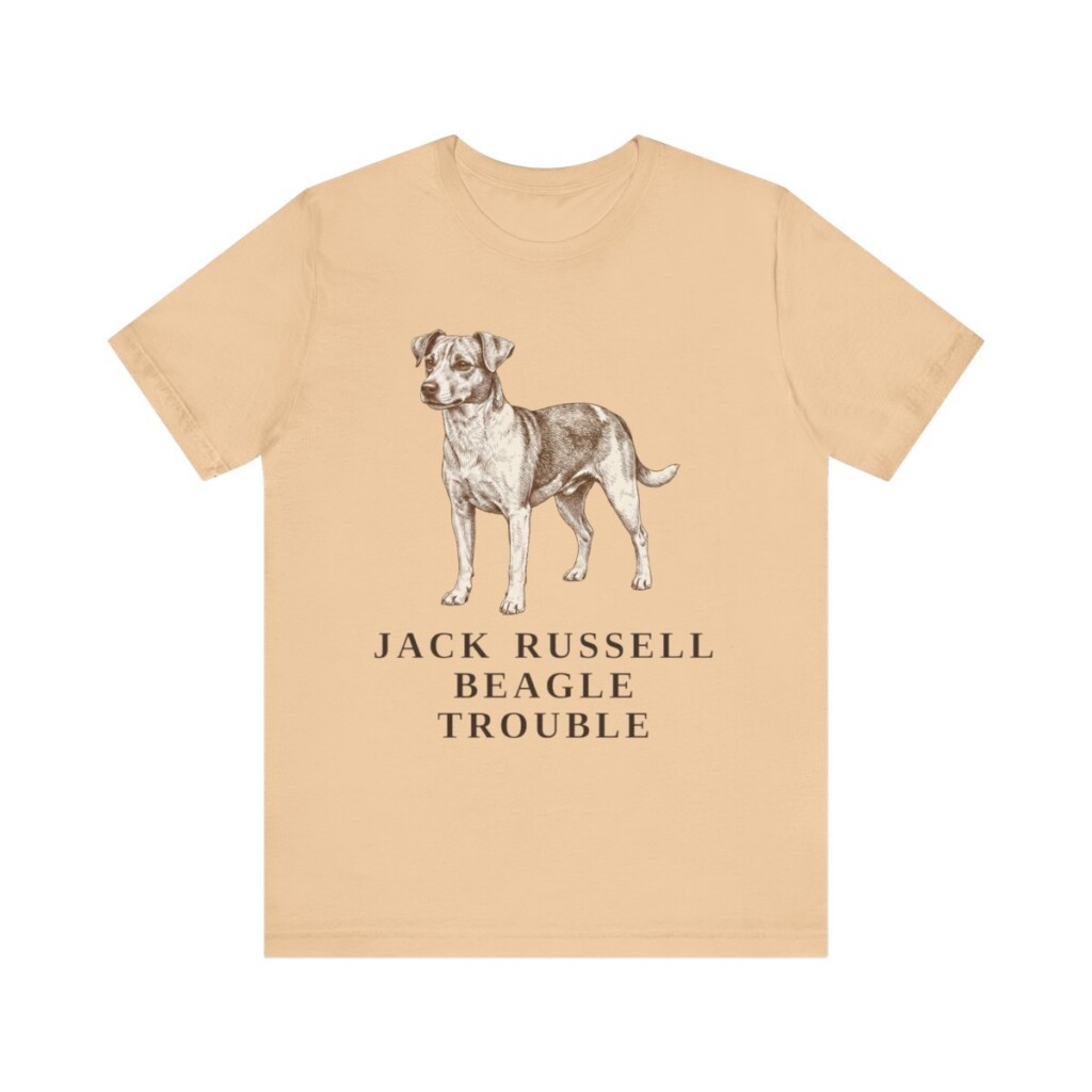 Jackabee Humor Shirt, Vintage Dog Sketch Tee, Dog Humor Gift
