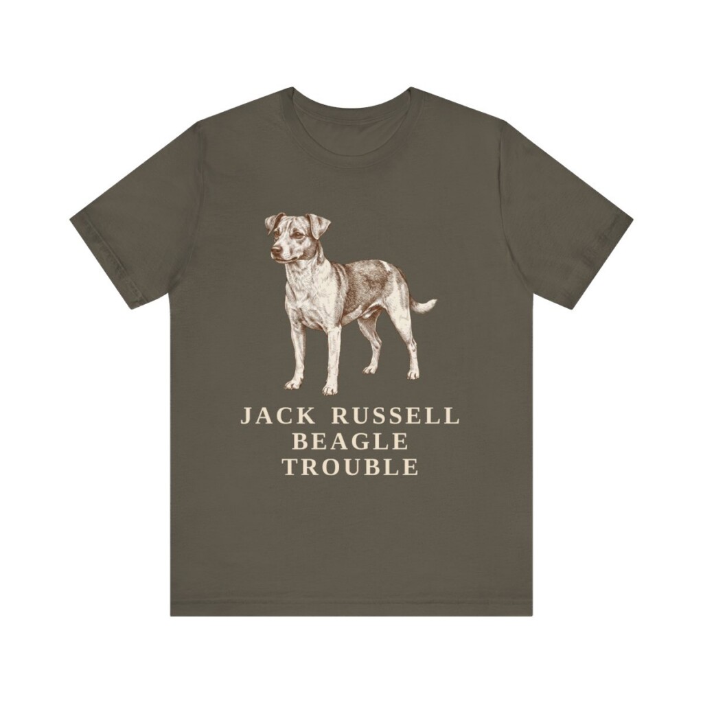 Jackabee Humor Shirt, Vintage Dog Sketch Tee, Dog Humor Gift