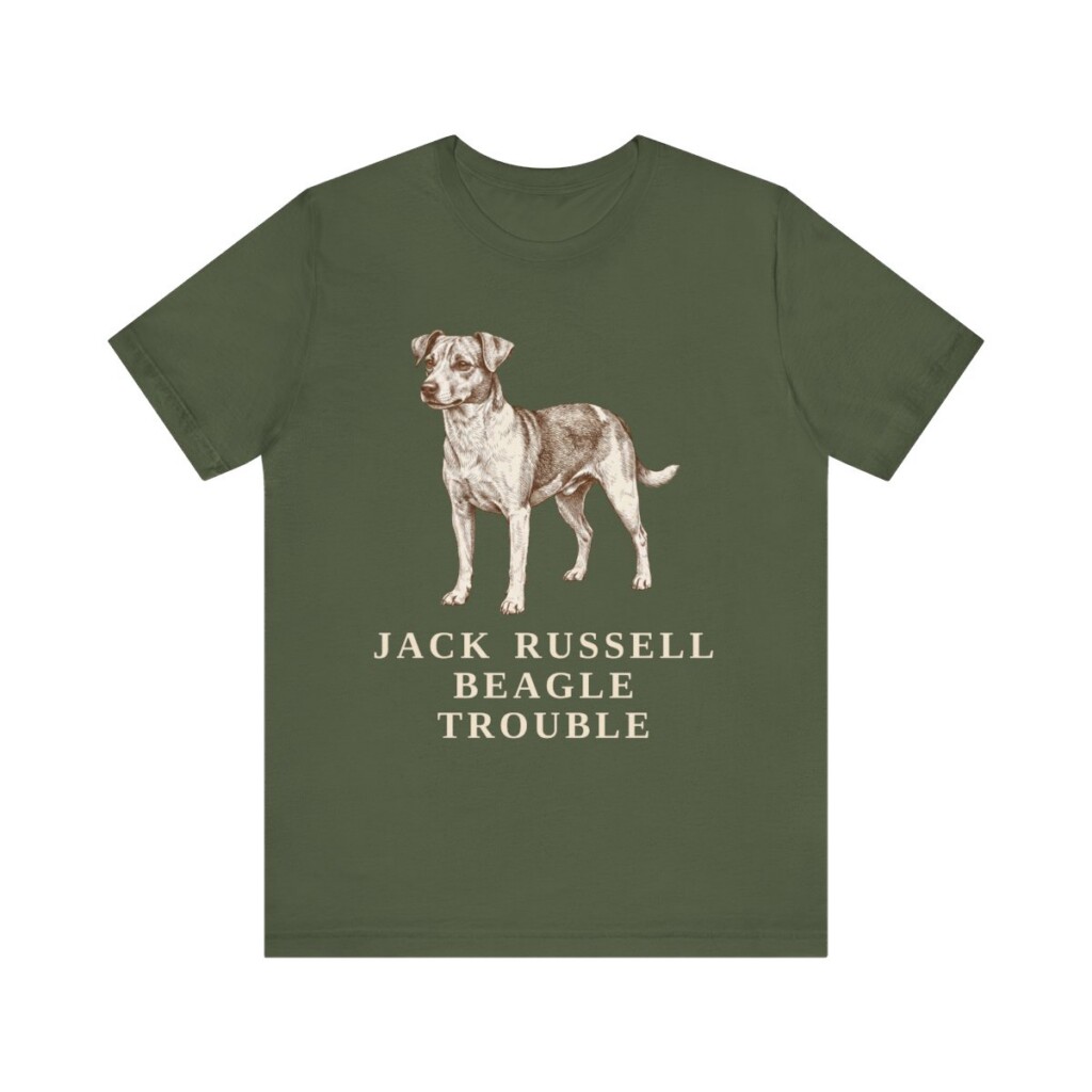 Jackabee Humor Shirt, Vintage Dog Sketch Tee, Dog Humor Gift