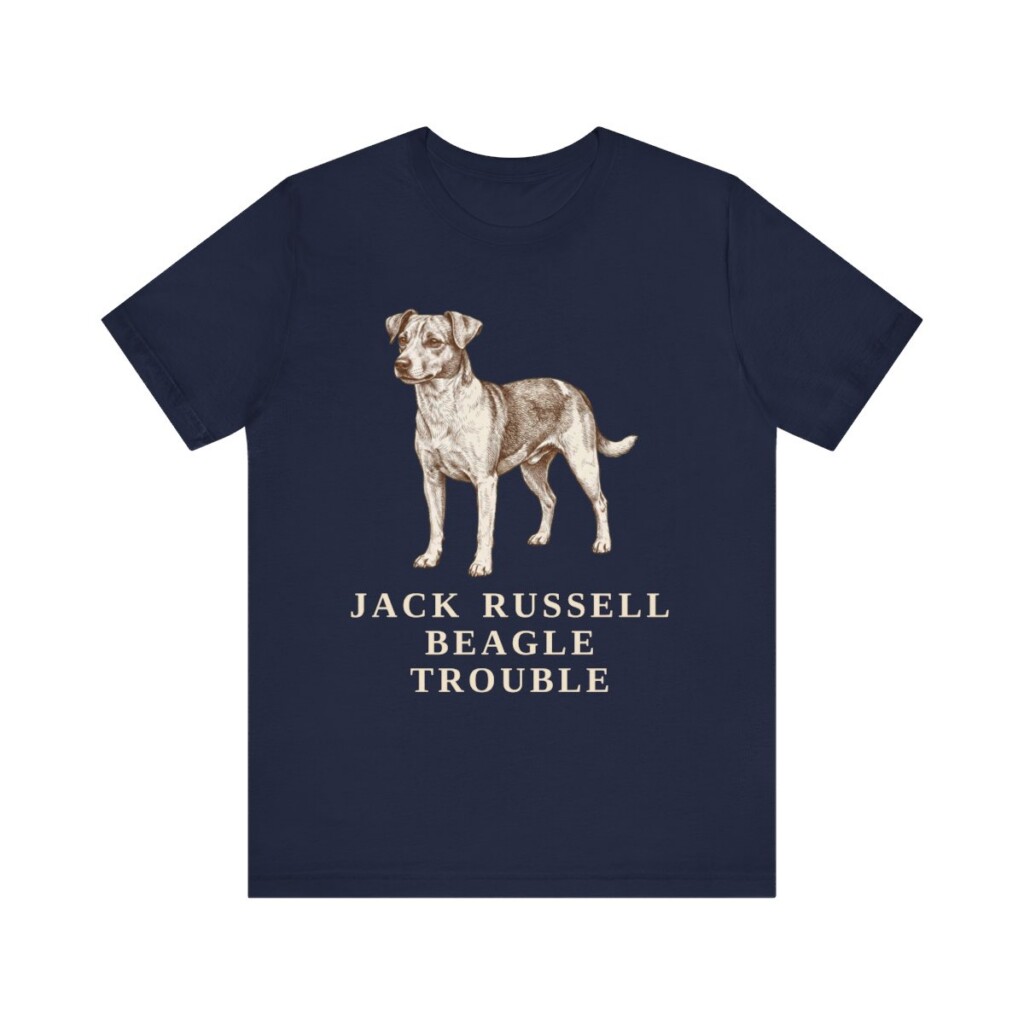 Jackabee Humor Shirt, Vintage Dog Sketch Tee, Dog Humor Gift