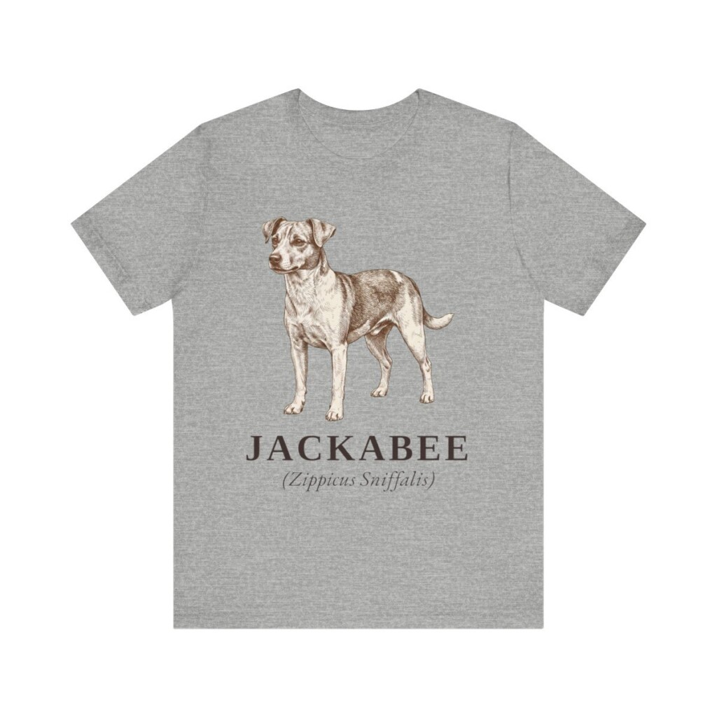 Jackabee Latin Shirt, Vintage Dog Sketch Tee, Dog Latin Gift Jackabee Latin Shirt, Vintage Dog Sketch Tee, Dog Latin Gift