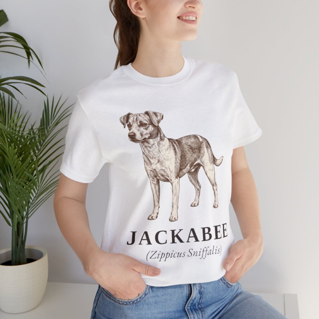Jackabee Latin Shirt, Vintage Dog Sketch Tee, Dog Latin Gift Jackabee Latin Shirt, Vintage Dog Sketch Tee, Dog Latin Gift