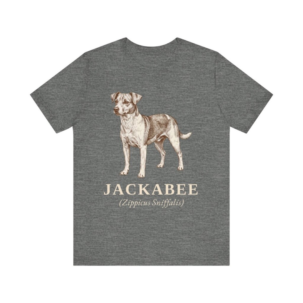 Jackabee Latin Shirt, Vintage Dog Sketch Tee, Dog Latin Gift Jackabee Latin Shirt, Vintage Dog Sketch Tee, Dog Latin Gift