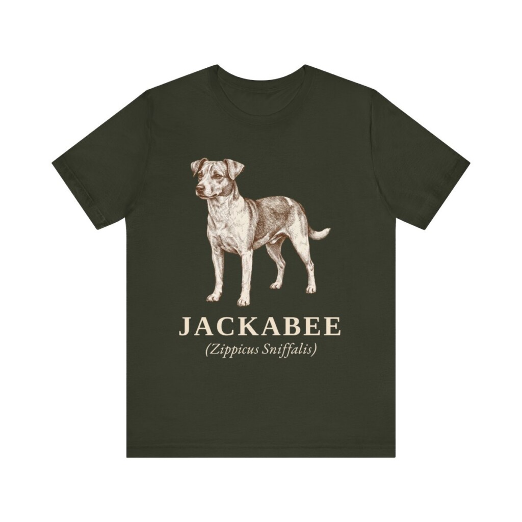Jackabee Latin Shirt, Vintage Dog Sketch Tee, Dog Latin Gift Jackabee Latin Shirt, Vintage Dog Sketch Tee, Dog Latin Gift