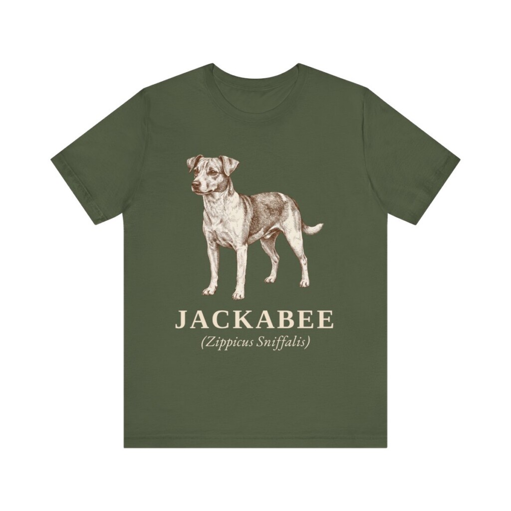 Jackabee Latin Shirt, Vintage Dog Sketch Tee, Dog Latin Gift Jackabee Latin Shirt, Vintage Dog Sketch Tee, Dog Latin Gift