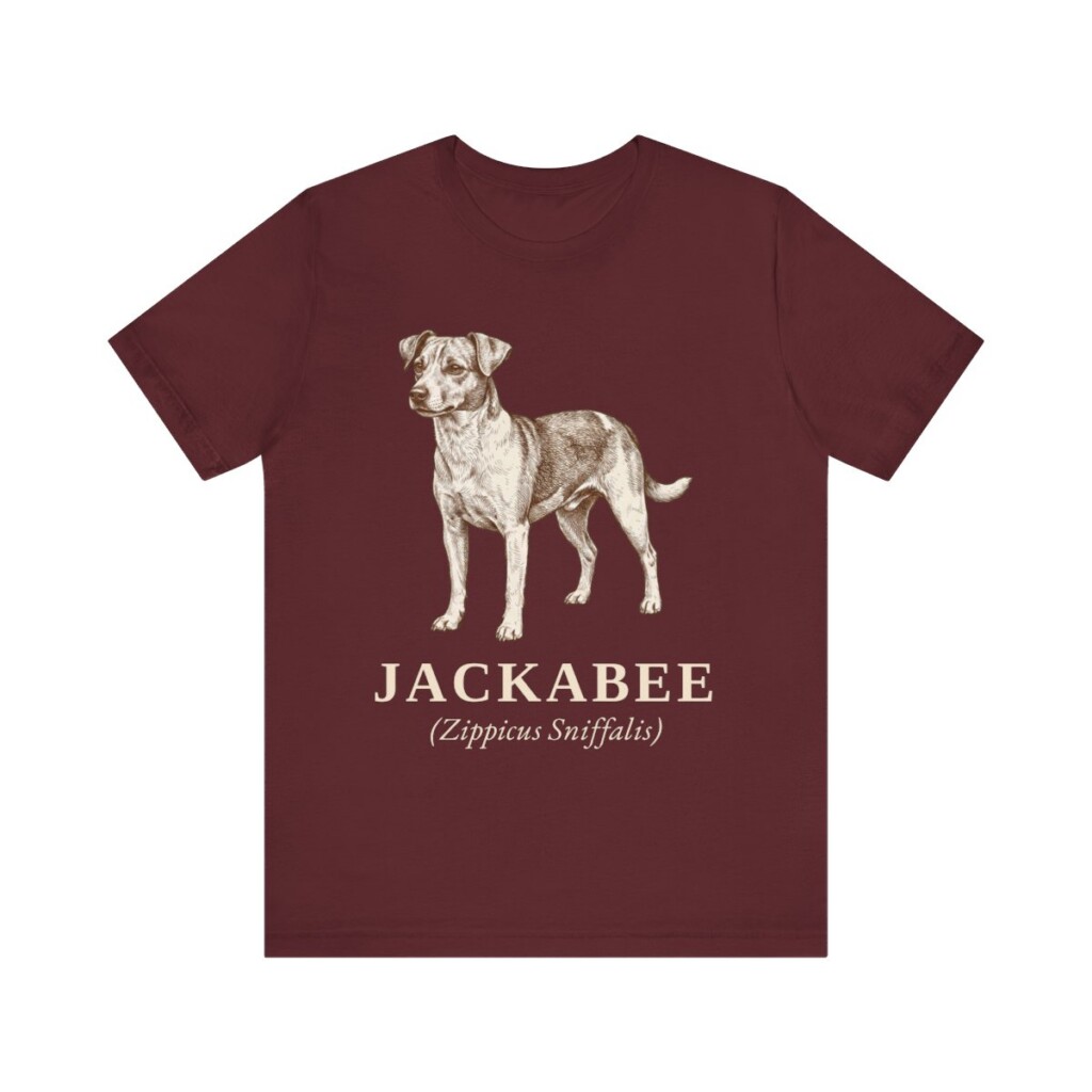 Jackabee Latin Shirt, Vintage Dog Sketch Tee, Dog Latin Gift Jackabee Latin Shirt, Vintage Dog Sketch Tee, Dog Latin Gift