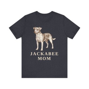 Jackabee Mom Shirt, Vintage Dog Sketch Tee, Dog Mom Gift