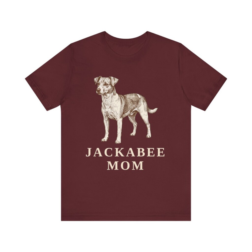 Jackabee Mom Shirt, Vintage Dog Sketch Tee, Dog Mom Gift Jackabee Mom Shirt, Vintage Dog Sketch Tee, Dog Mom Gift