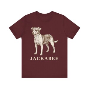 Jackabee Shirt, Vintage Dog Sketch Tee, Dog Lover Gift