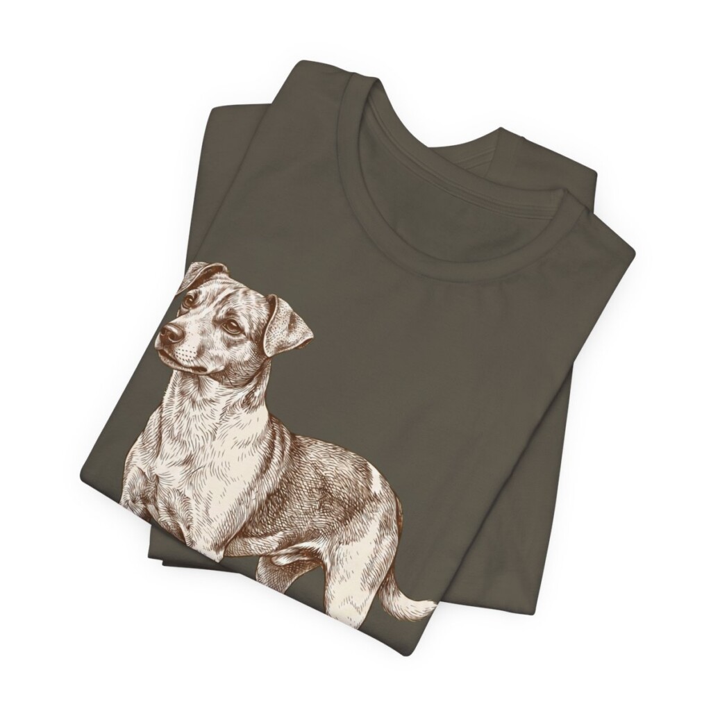 Jackabee Shirt, Vintage Dog Sketch Tee, Dog Lover Gift