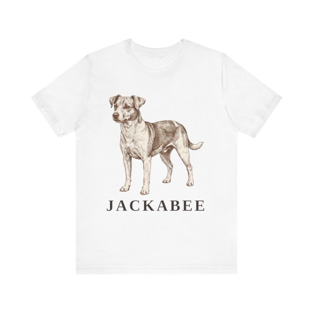 Jackabee Shirt, Vintage Dog Sketch Tee, Dog Lover Gift