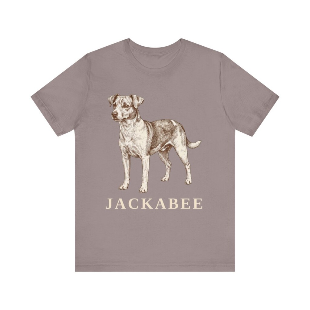 Jackabee Shirt, Vintage Dog Sketch Tee, Dog Lover Gift