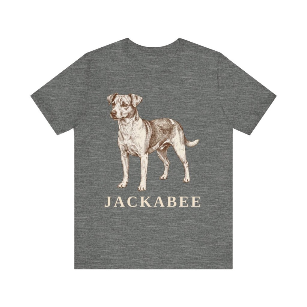 Jackabee Shirt, Vintage Dog Sketch Tee, Dog Lover Gift