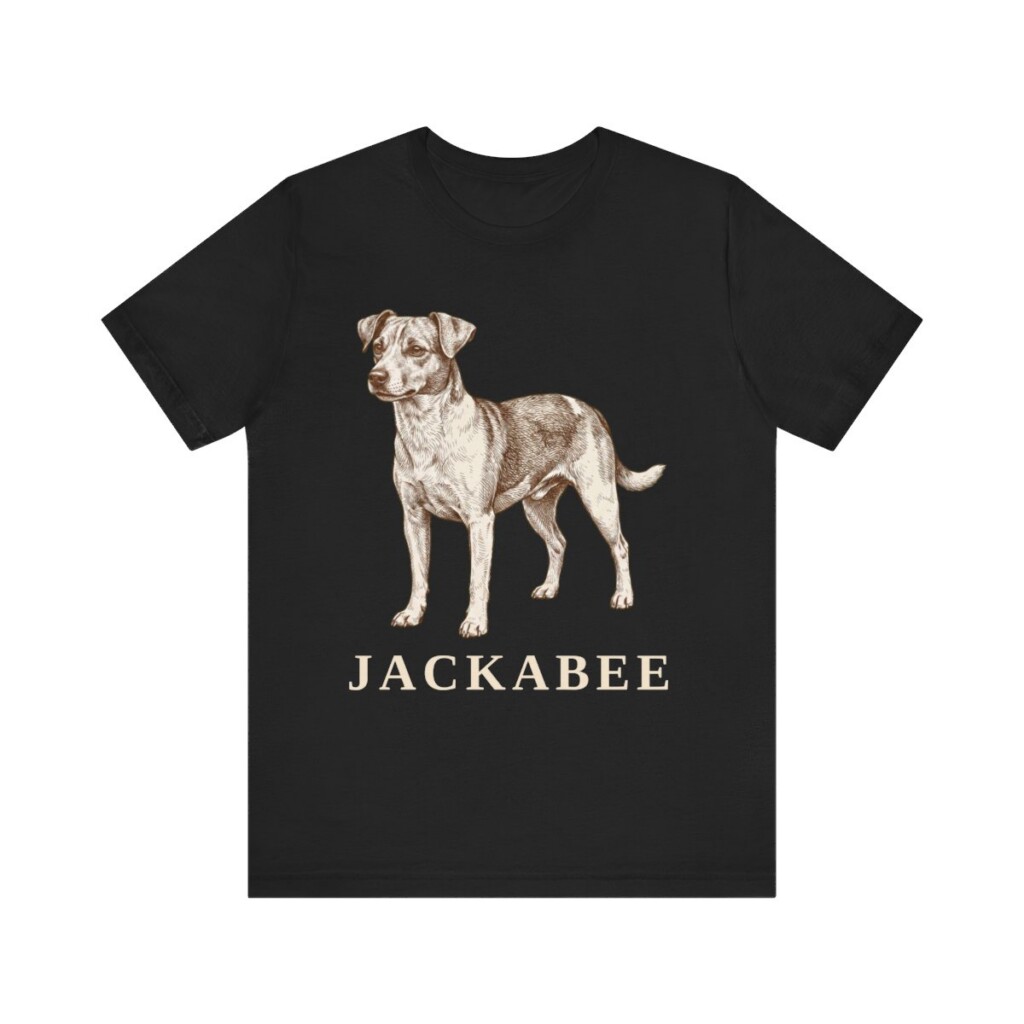 Jackabee Shirt, Vintage Dog Sketch Tee, Dog Lover Gift