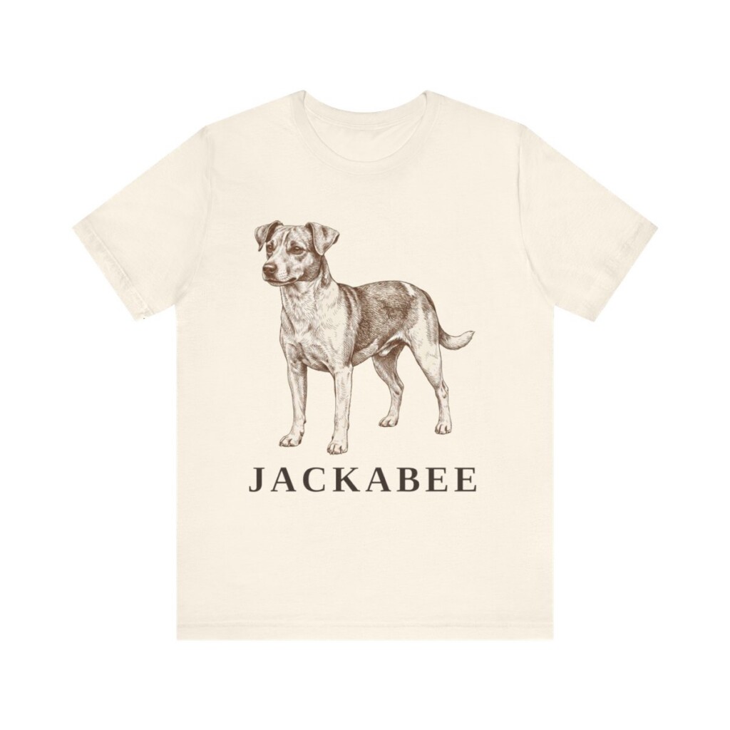 Jackabee Shirt, Vintage Dog Sketch Tee, Dog Lover Gift