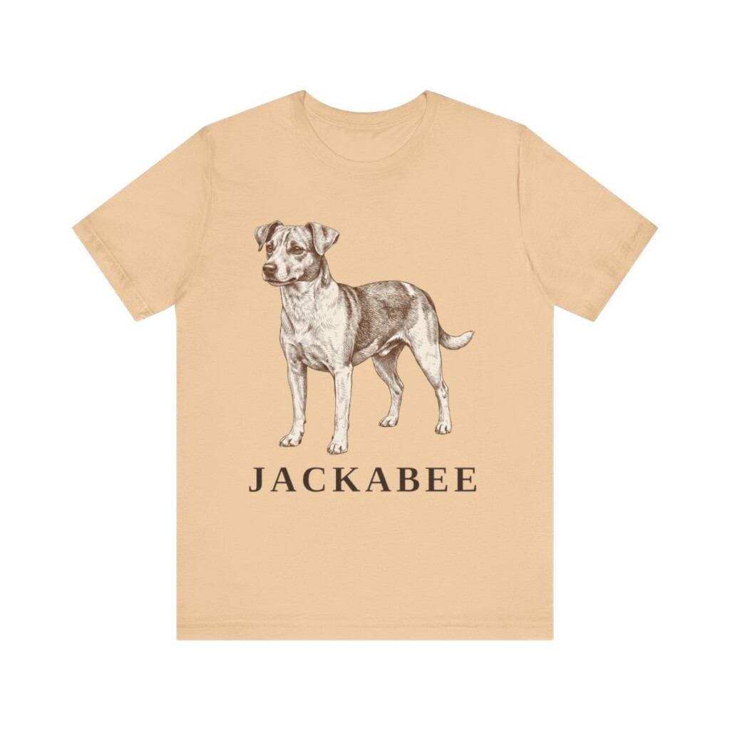 Jackabee Shirt, Vintage Dog Sketch Tee, Dog Lover Gift